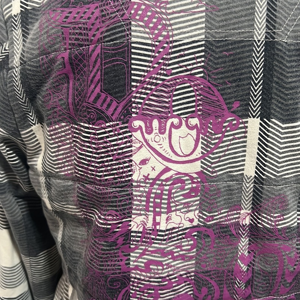 Volcom Jacket Size M Square Ivory And Grey Lining… - image 6